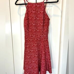 HOLLISTER SKATER DRESS OPEN BACK LACE UP SIZE MED